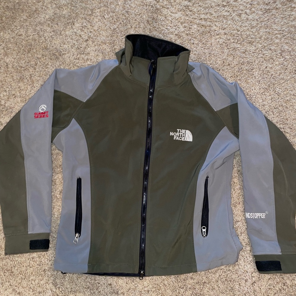 The North Face Green and Gray Jacket